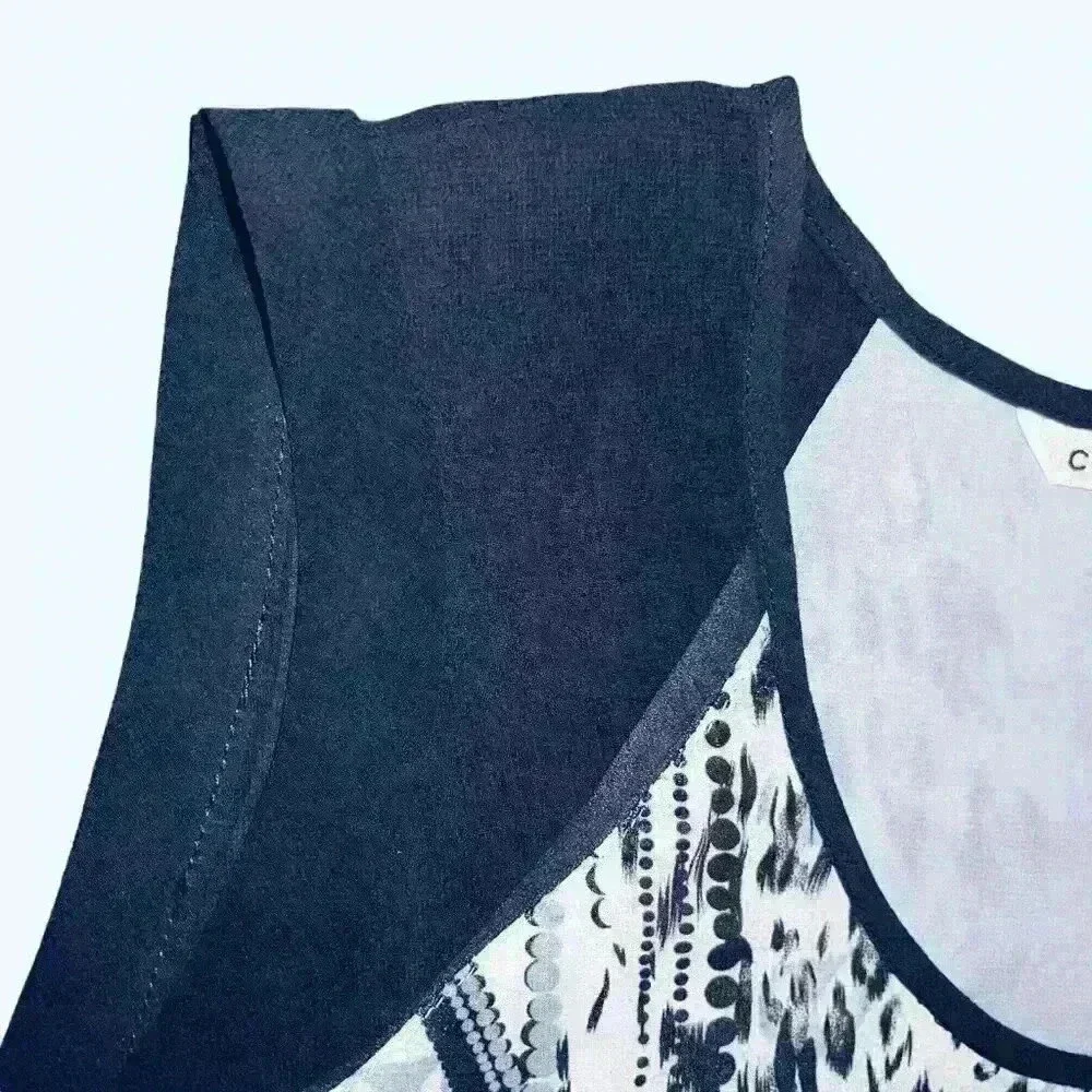 Cabi Sz S Tank/Shell Snake Skin‎ Print Business Preppy - Picture 3 of 13